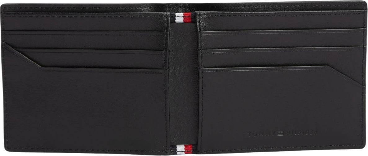 Portofol për meshkuj Tommy Hilfiger TH Business Saffi Mini CC AM0AM14785, i zi