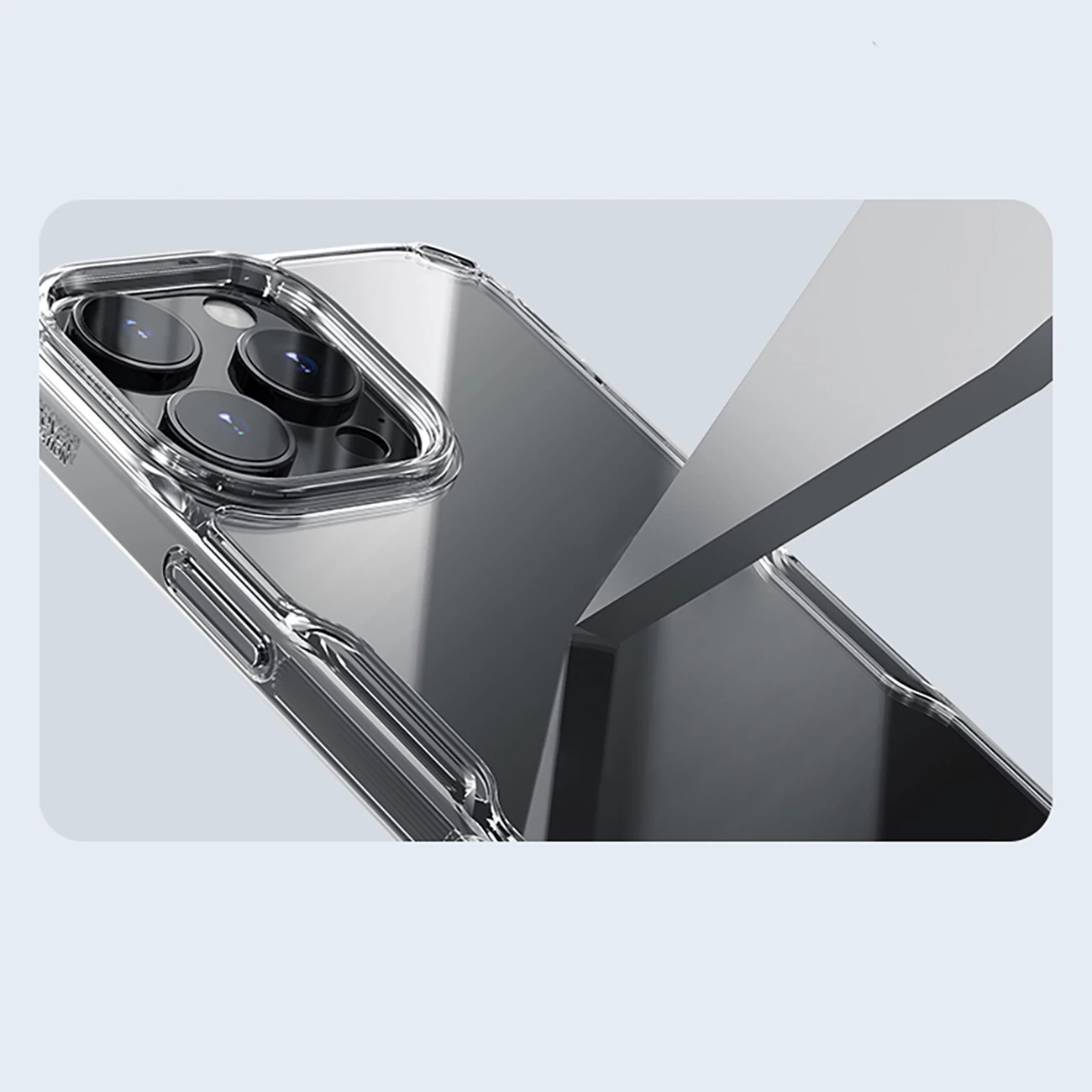 Mbështjellës Nillkin Nature Pro për iPhone 16 Pro Max, transparent dhe bardhë