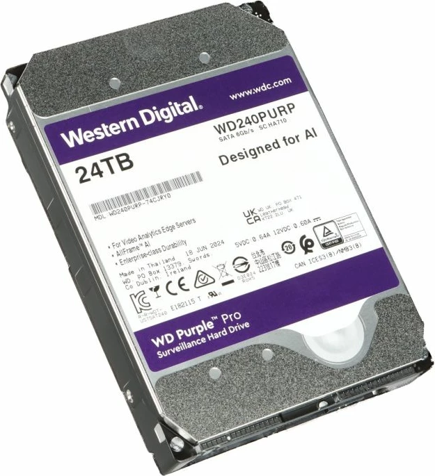 Hard disk WD Purple Pro WD240PURP 24TB 3.5\" SATA 6Gb/s 7200RPM 512MB