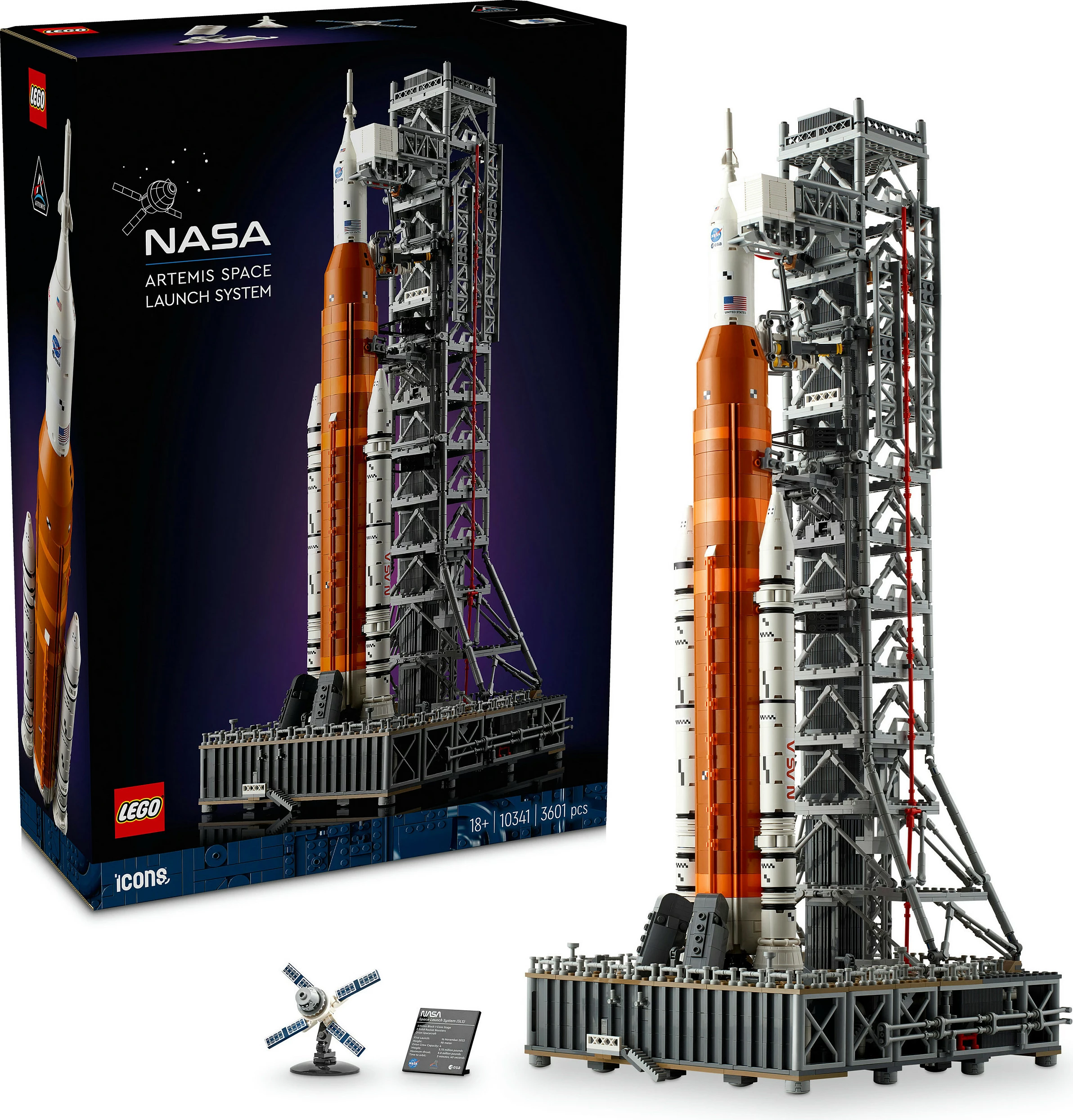 Set ndërtimi LEGO Icons NASA Artemis Space Launch System 10341, 3601 copë, multikolor