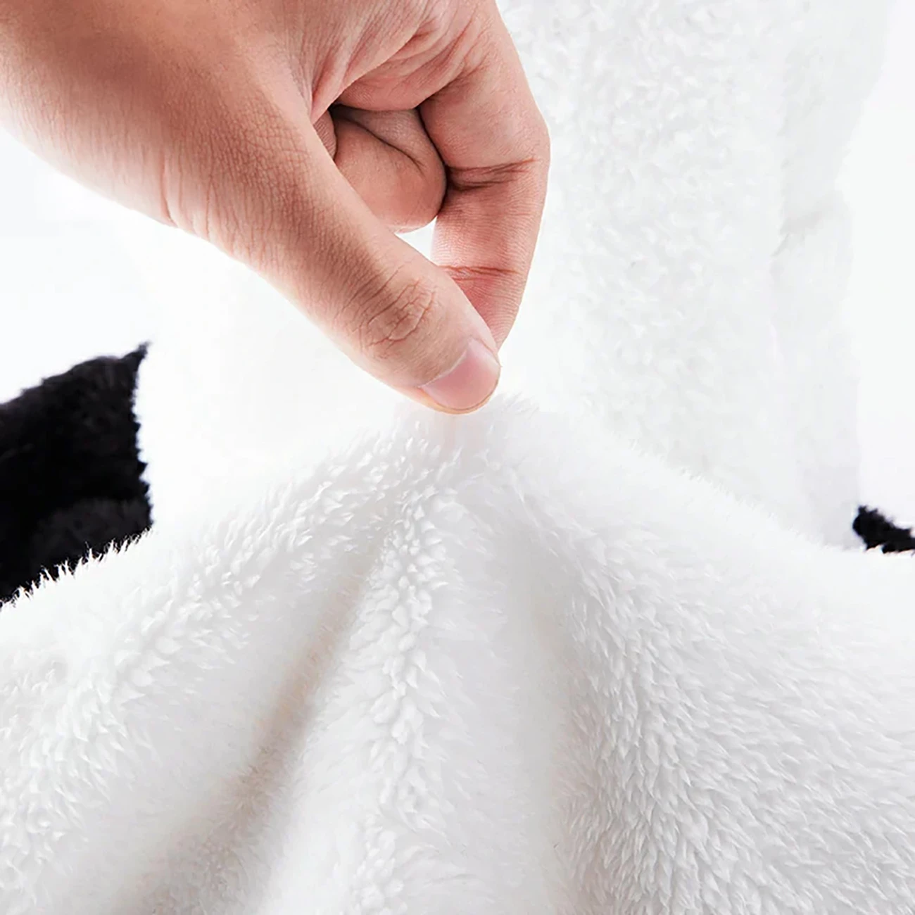 Balaklavë ski Qunature Panda, për fëmijë/të rritur, M, e zezë/e bardhë