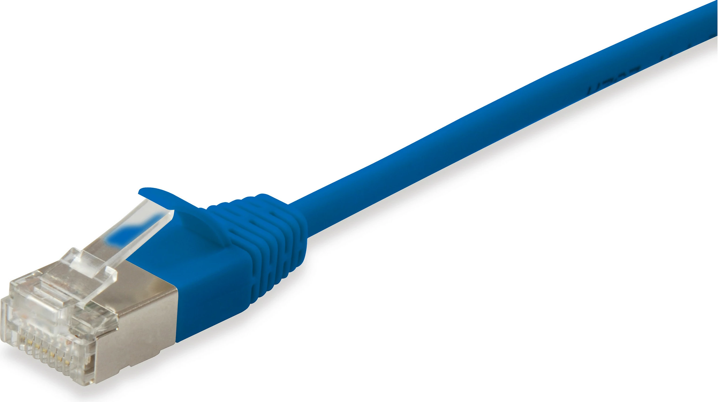 Kabllo rrjeti EQUIP Cat6a Slim Patch 0.15m RJ-45, blu
