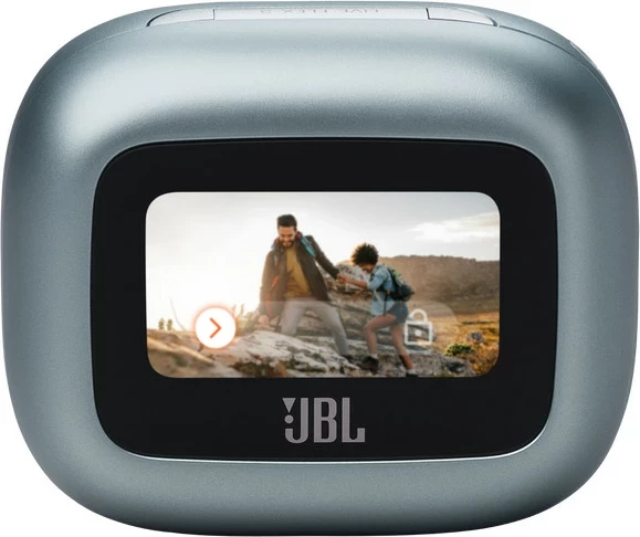 Kufje JBL Live Flex 3, wireless ANC, 50h bateri, Smart Charging Case me ekran, blu