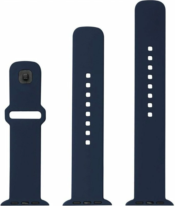 Rrip silikoni Fixed Sporty FIXSST2-436-BL për Apple Watch 38/40/41 mm, 160-225 mm, set 3 copë, kaltër