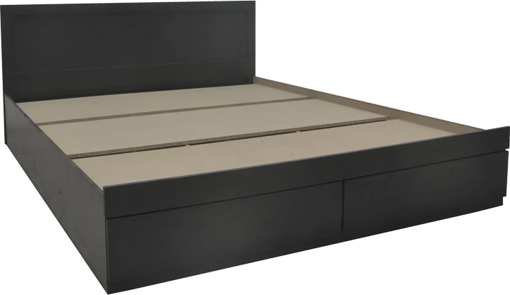 Krevat Olympus me sirtar, ngjyrë wenge, 100x200cm