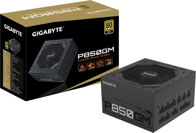 furnizues rryme (PSU) GIGABYTE P850GM, 850W, 80 Plus Gold, modular, ATX, zi
