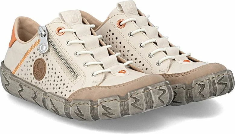 Këpucë lëkure për femra Rieker, bezhë