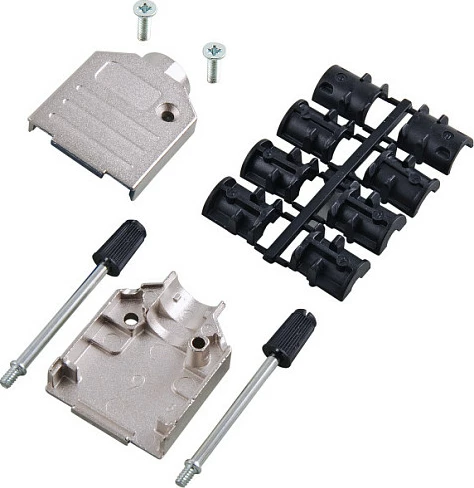 Kapak metalik për konektor EFB Elektronik E-DTZK15-K, zink, argjend