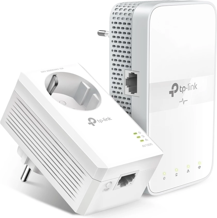 Kit powerline me Wi‑Fi, TP-LINK TL-WPA7617 KIT, AC1200, AV1000, White, multipack