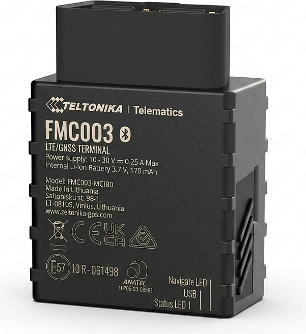 GPS tracker Teltonika FMC003, 4G LTE Cat 1, OBD plug&play, Bluetooth, 128MB, i zi