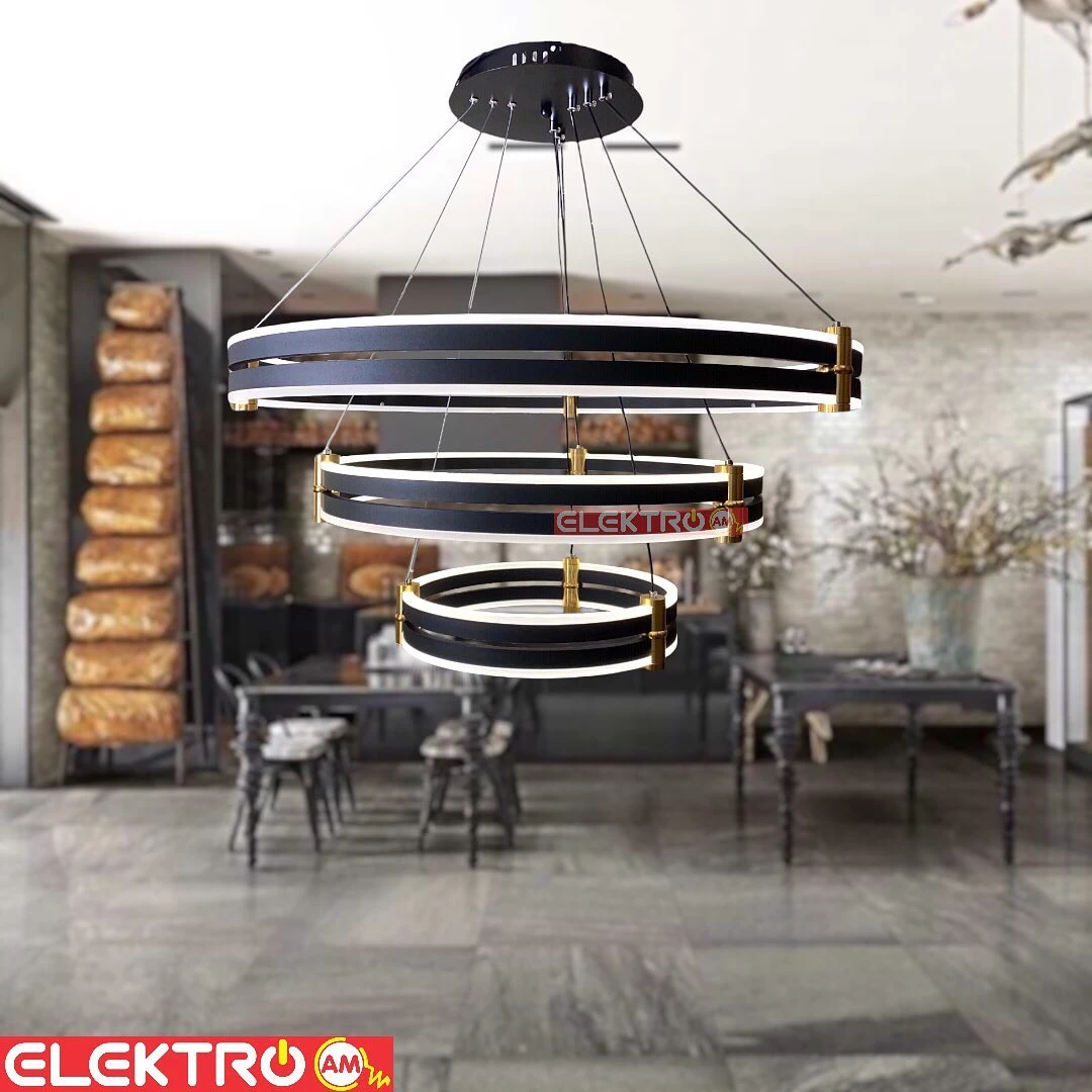 Abazhur LED i varur 1760-3 BK