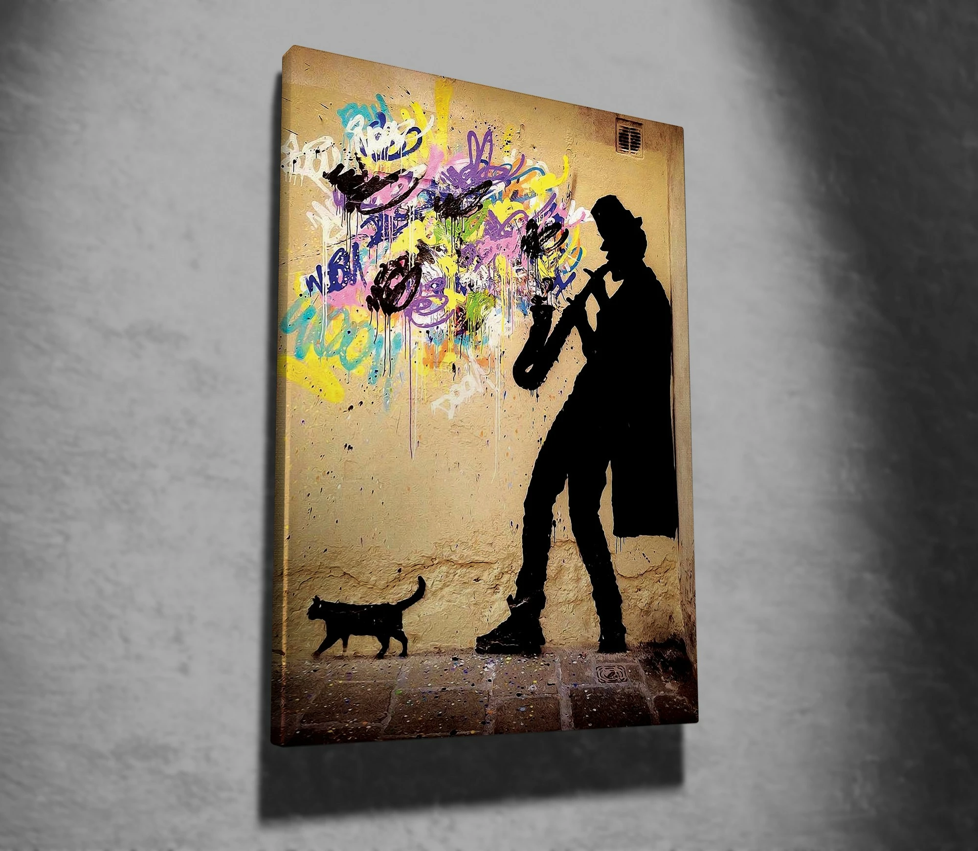 Pikturë dekorative në kanavacë, Banksy, shumëngjyrëshe, WY40, 50x70cm