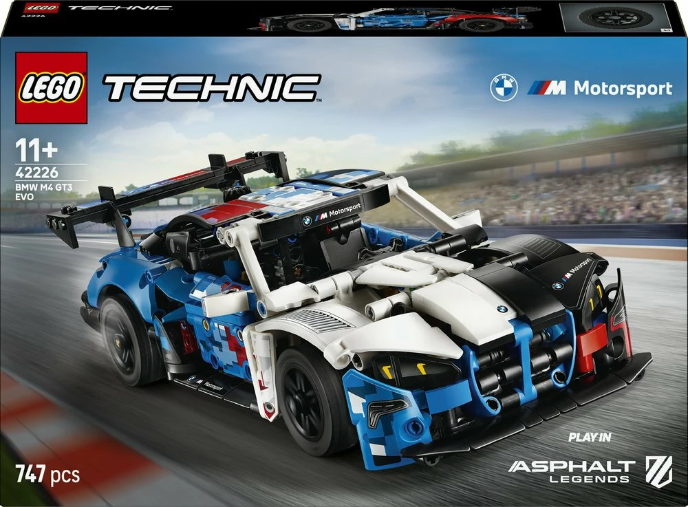 Set LEGO Technic BMW M4 GT3 EVO Race Car 42226, 747 copë, shumëngjyrëshe