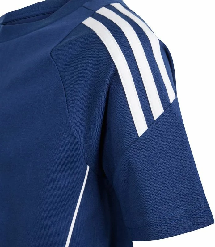 Fanellë futbolli për fëmijë adidas Tiro 24, e bardhë dhe blu marine