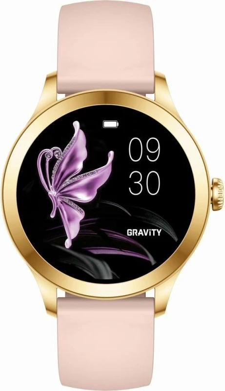 Smartwatch Gravity për femra, gold