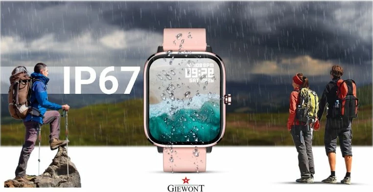 Smartwatch për femra Giewont, rozë