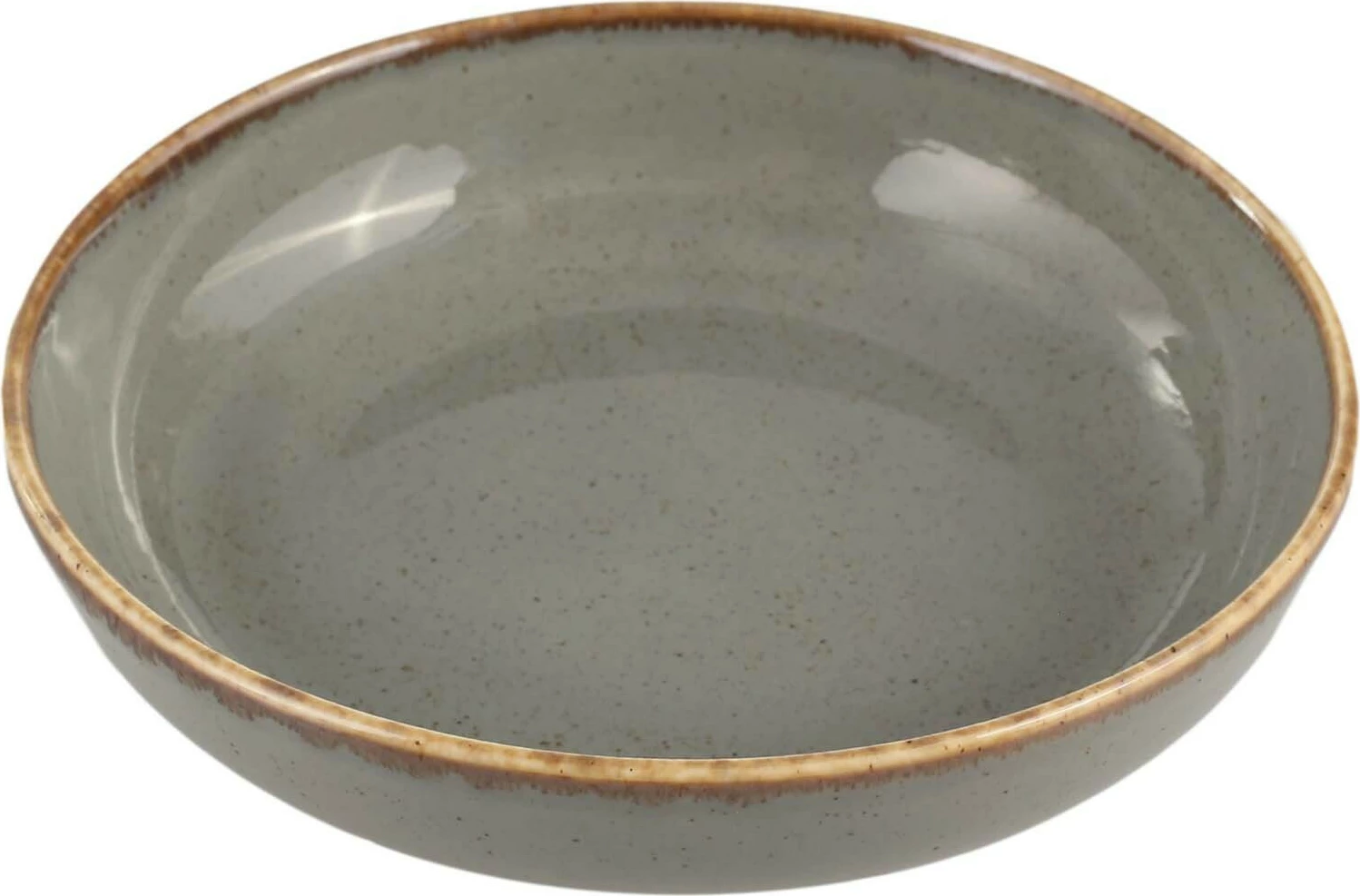 Tas i cekët Porland Seasons Stone 220mm 830ml, gri e errët, set 6 copë