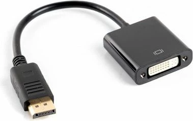 Adapter AV Lanberg DisplayPort në DVI-D AD-0007-BK 10 cm i zi