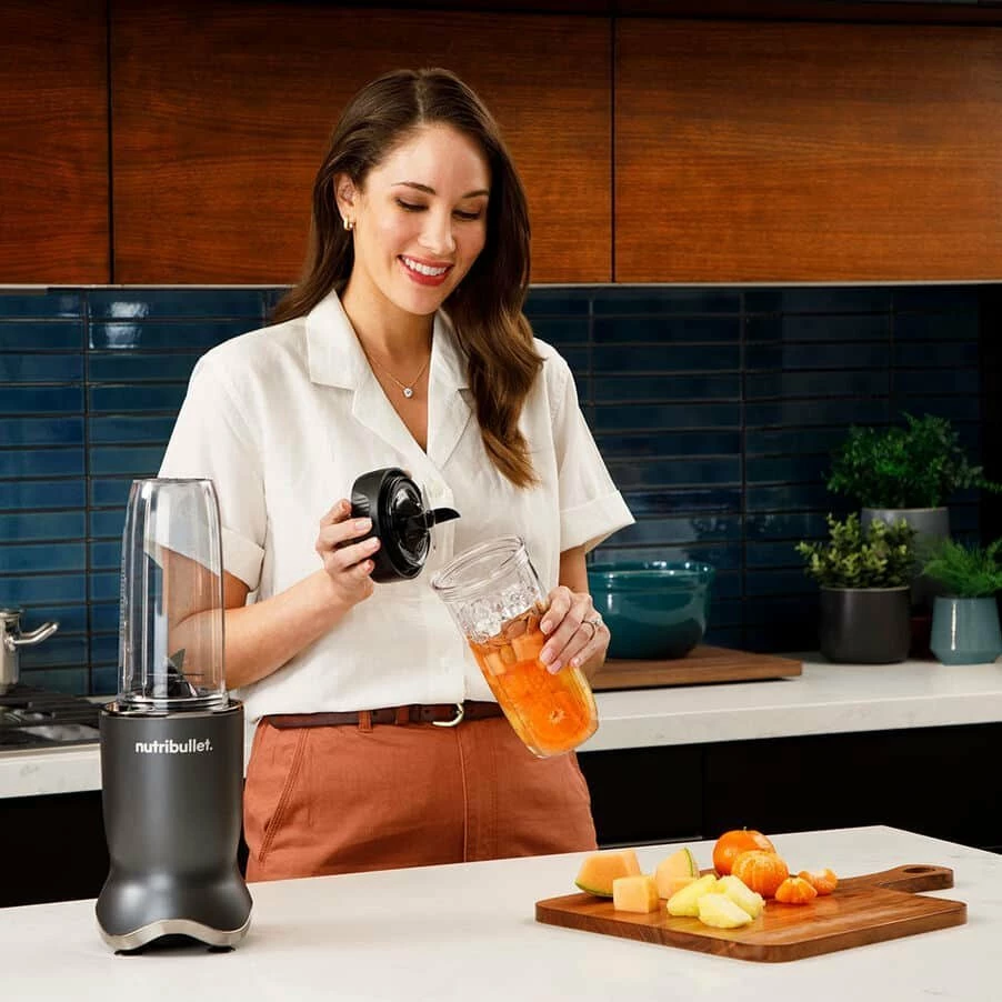 Blender personal Nutribullet Ultra 1200 NB1206DGCC 1200W, 900ml+700ml, 2 gota, 2 kapakë, gri
