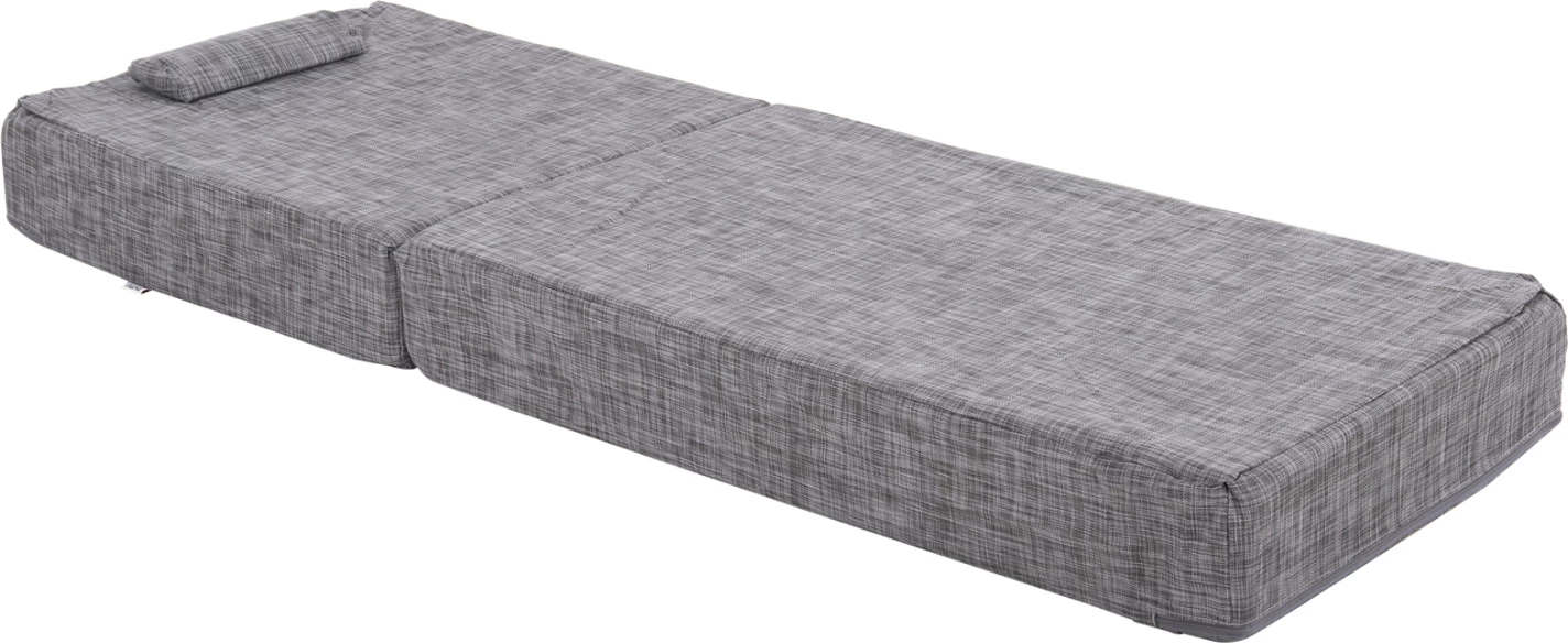 Jastëk për shezlong, tekstilene, ngjyrë gri, Sifnos FH11761.10, 200(120+80)x70x20 cm