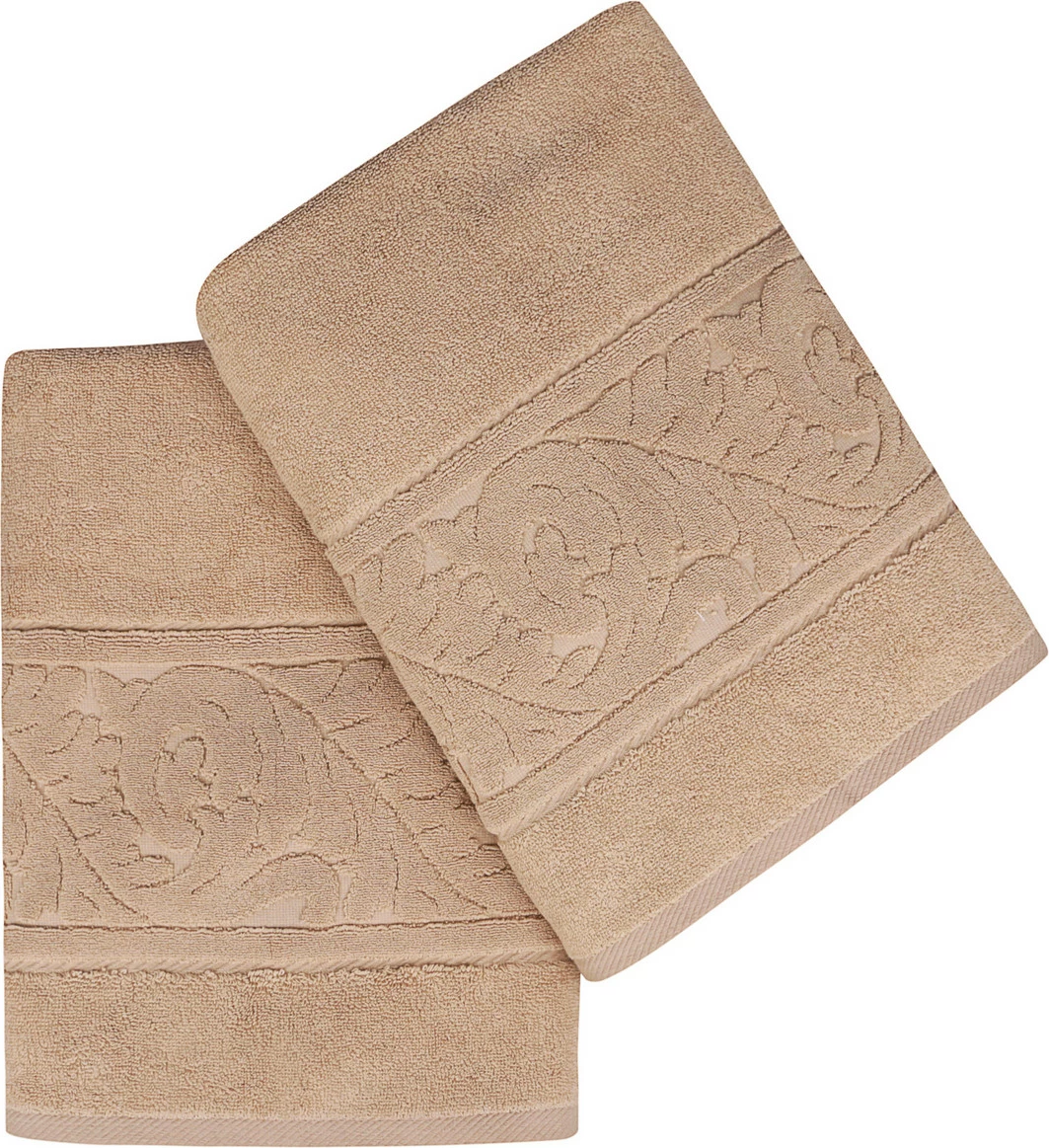 Set peshqirësh për banjo (2 copë), Mijölnir, Sultan, bezhë