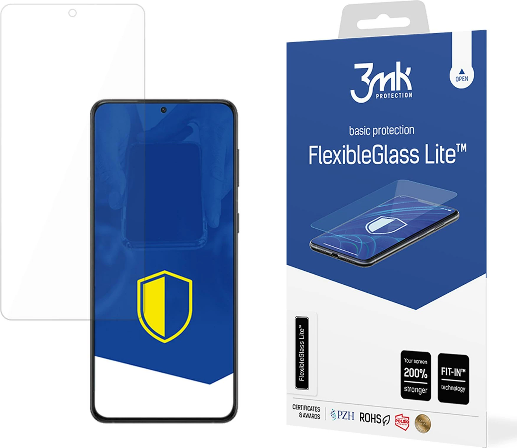Xham mbrojtës për ekran, 3mk Protection FlexibleGlass Lite për Samsung Galaxy S24 FE, transparent
