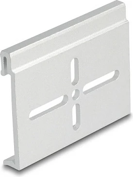 Klip montazhi për shinë DIN DeLOCK 60 x 47.8 mm, alumin, argjend