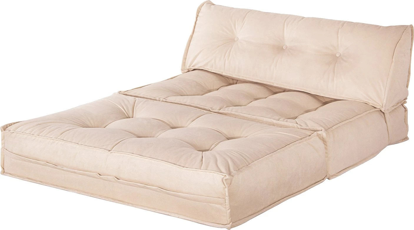 Divan-krevat 2 vendësh, Atelier del Sofa, kadife bezhë