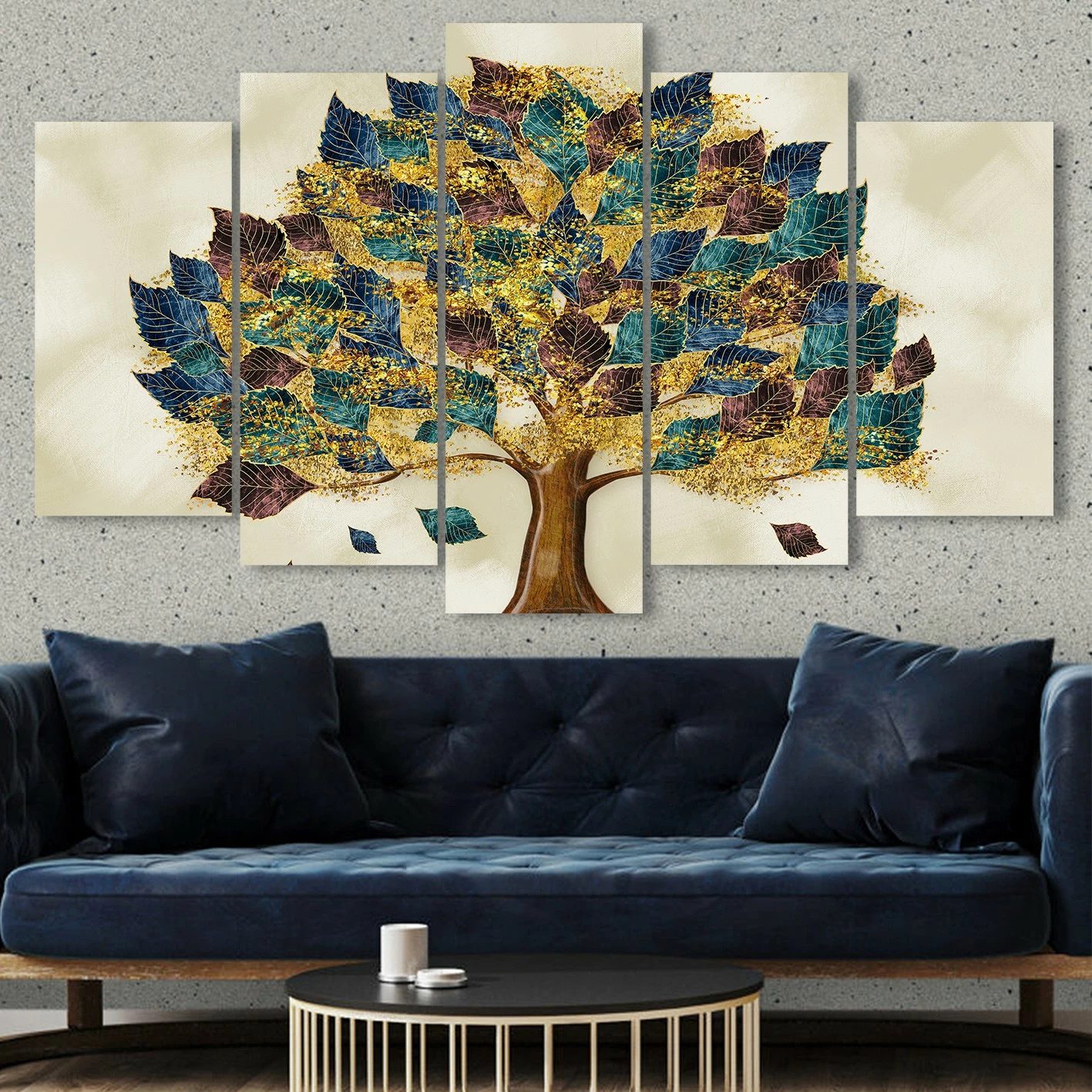 Pikturë dekorative MDF, 5 pjesë, Wallity, 5MDF4597_60100, 100x60cm