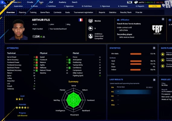 Tennis Manager 2023 EN/DE/FR/IT/ES Global