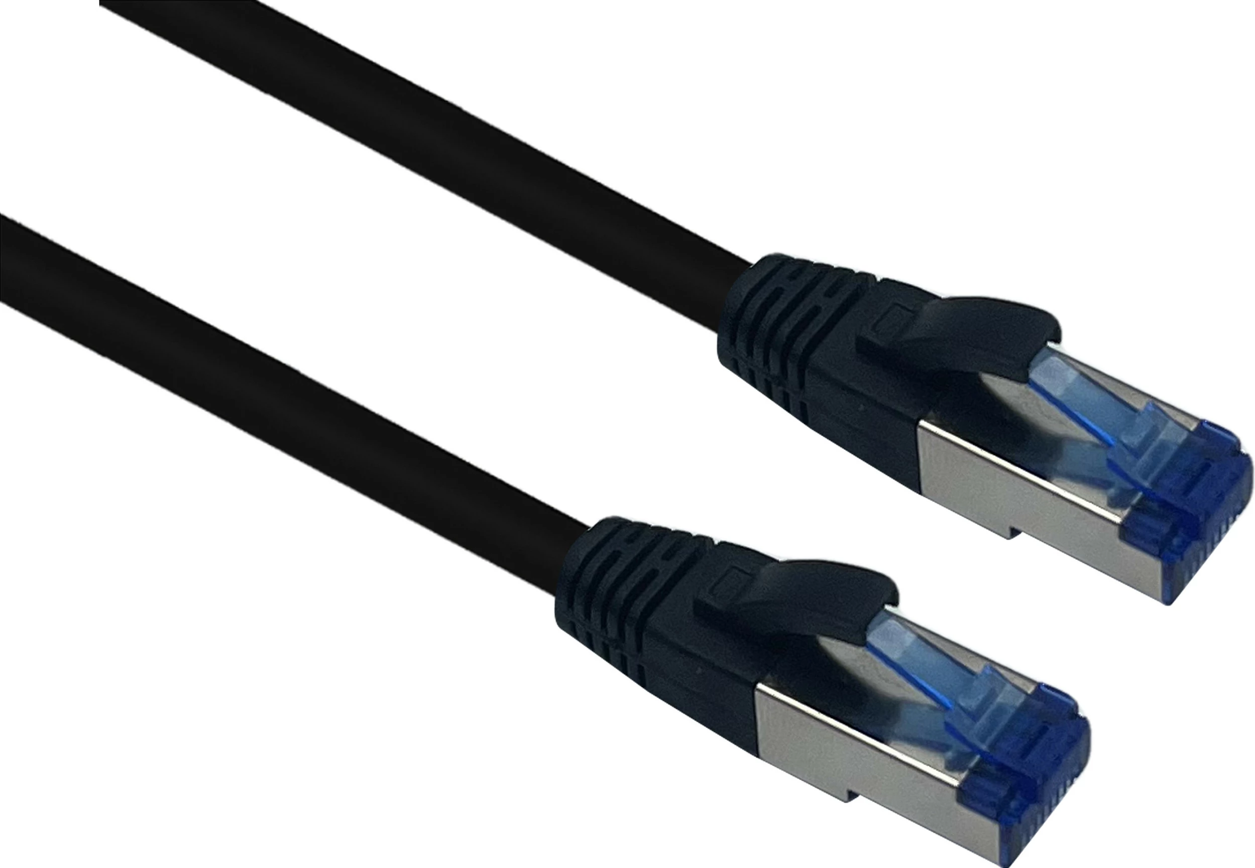 Kabllo rrjeti Helos Cat6a Outdoor 60m, S/FTP, RJ45, e zezë
