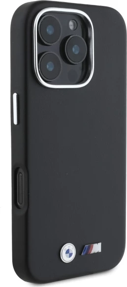 Mbështjellës BMW M Smooth Full Wrapped Metal MagSafe për iPhone 16 Pro, zi
