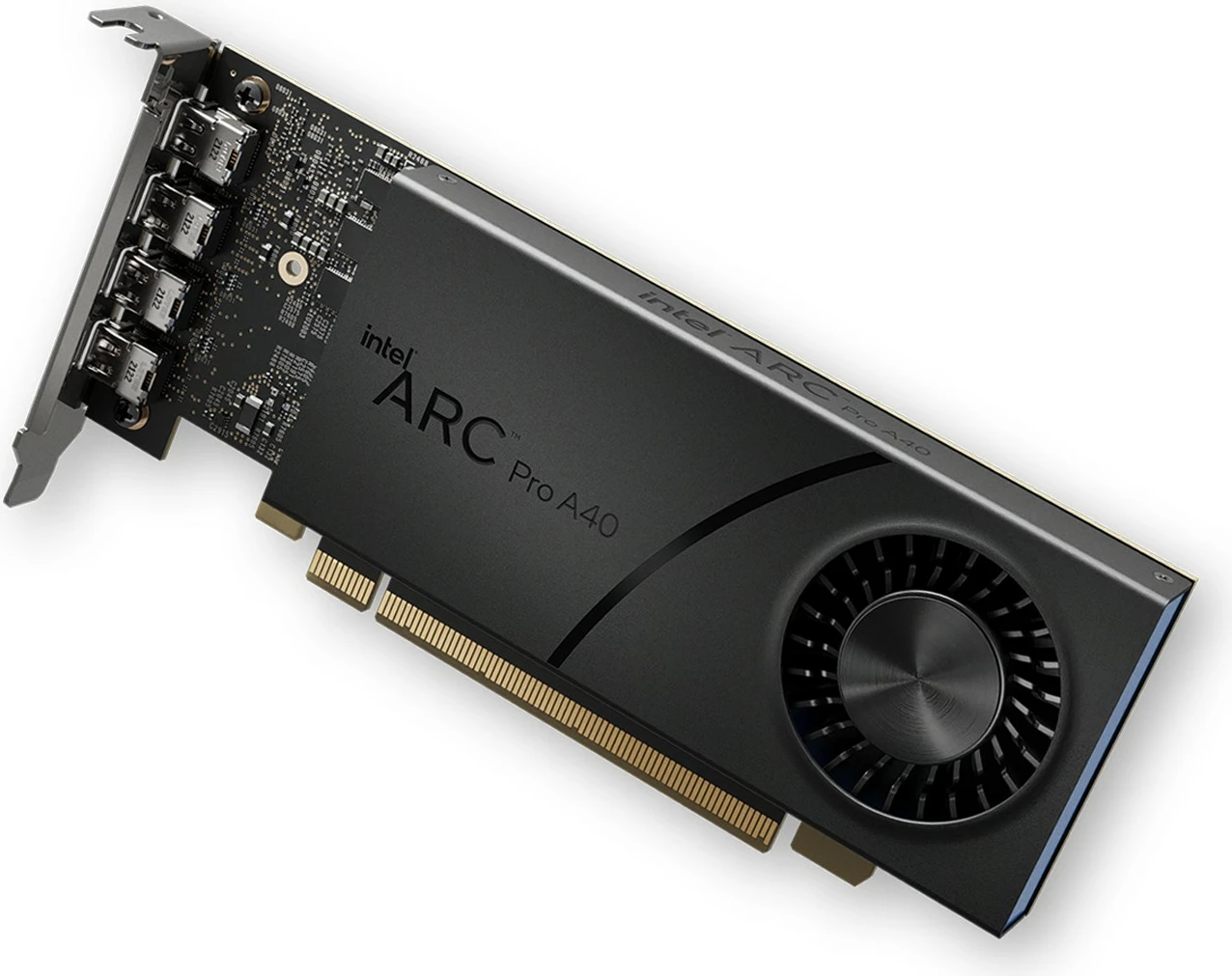 Kartelë grafike Intel ARC Pro A40, 6GB GDDR6, PCI Express x16, e zezë/gri