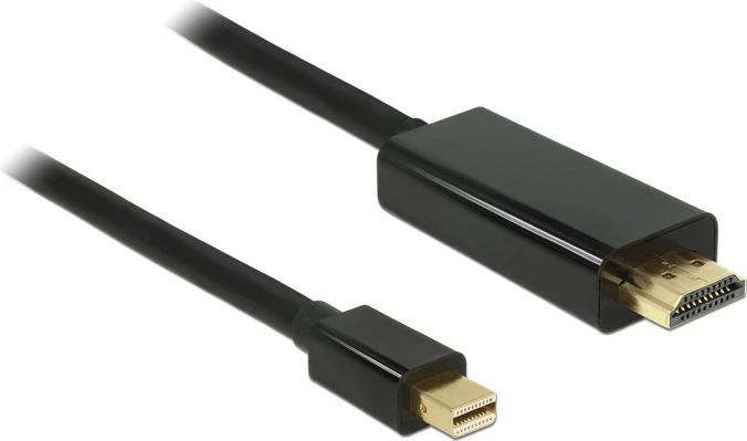 Kabëll Mini DisplayPort në HDMI DeLOCK 83699, 2m, i zi