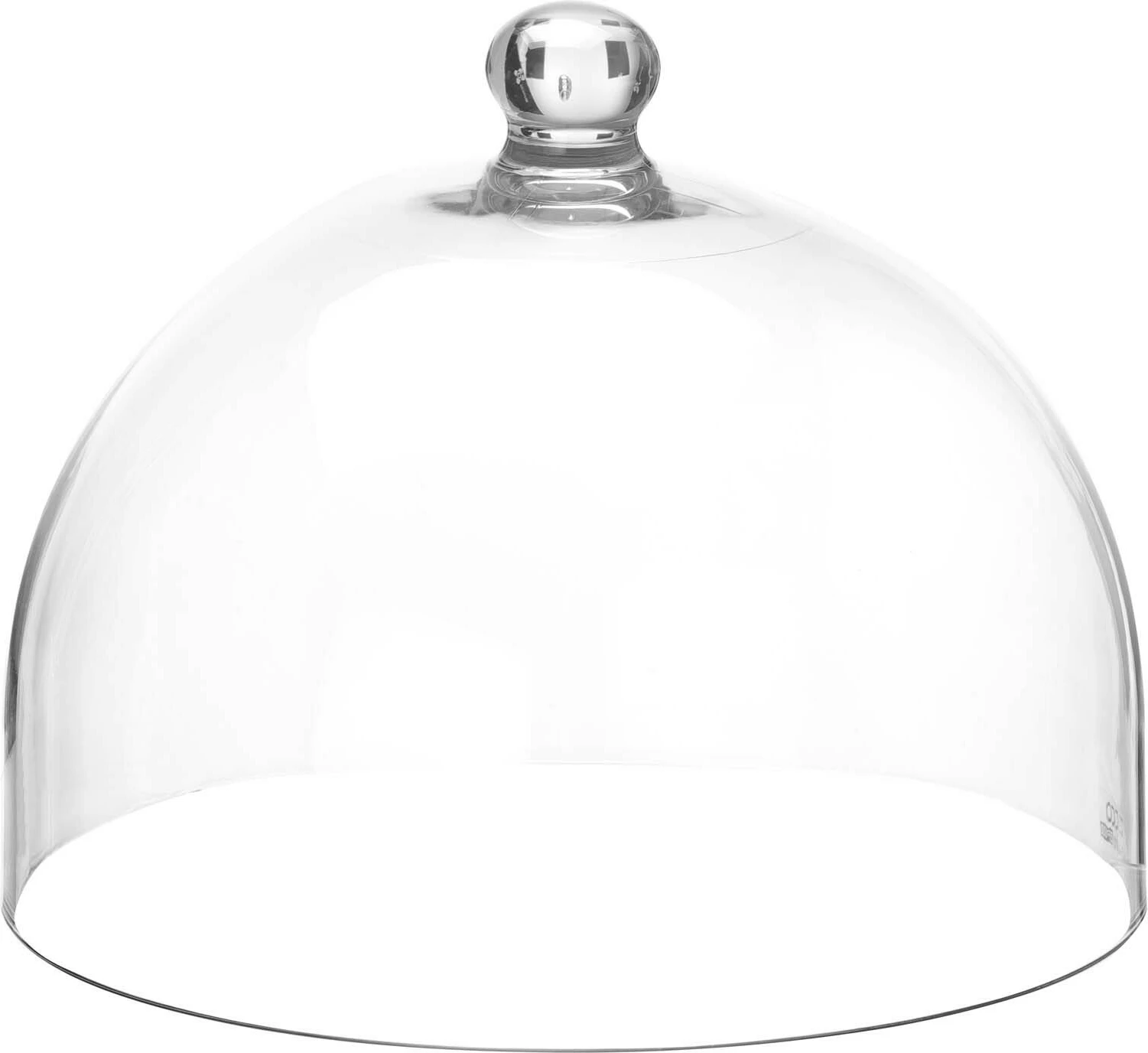 Kapak plati, Fine Dine, Metropolis, Ø280 x H220mm, polikarbonat, transparent