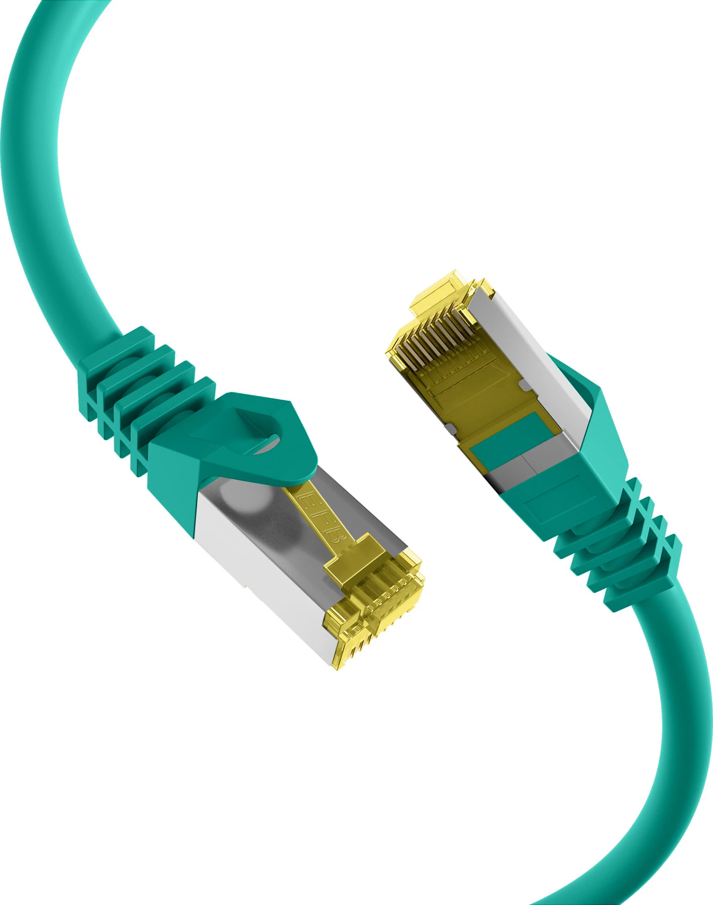 Kabllo rrjeti EFB Elektronik RJ45 Cat6a S/FTP LSZH 0.15m, e gjelbër