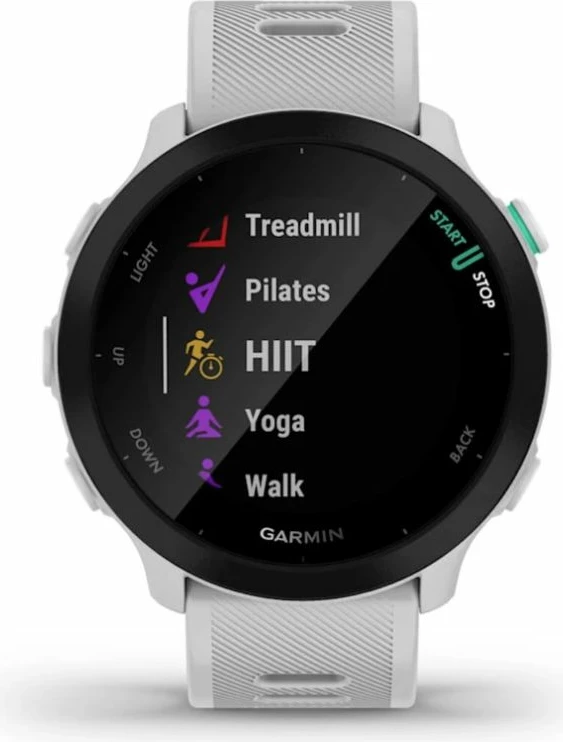 Orë sportive Garmin Forerunner 55, e bardhë