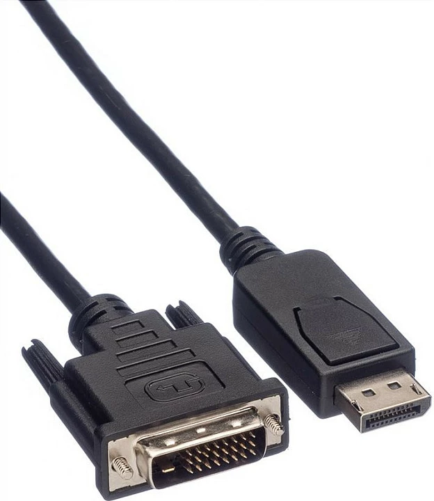Kabllo ROLINE DisplayPort në DVI-D, 1.5 m, 1920x1200, e zezë