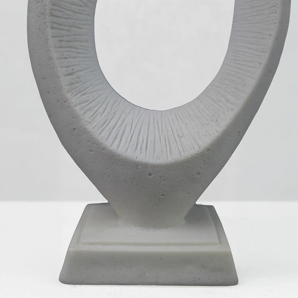 Dekor PULSE III, rrëshirë, i bardhë, 18.5x8.5x30cm