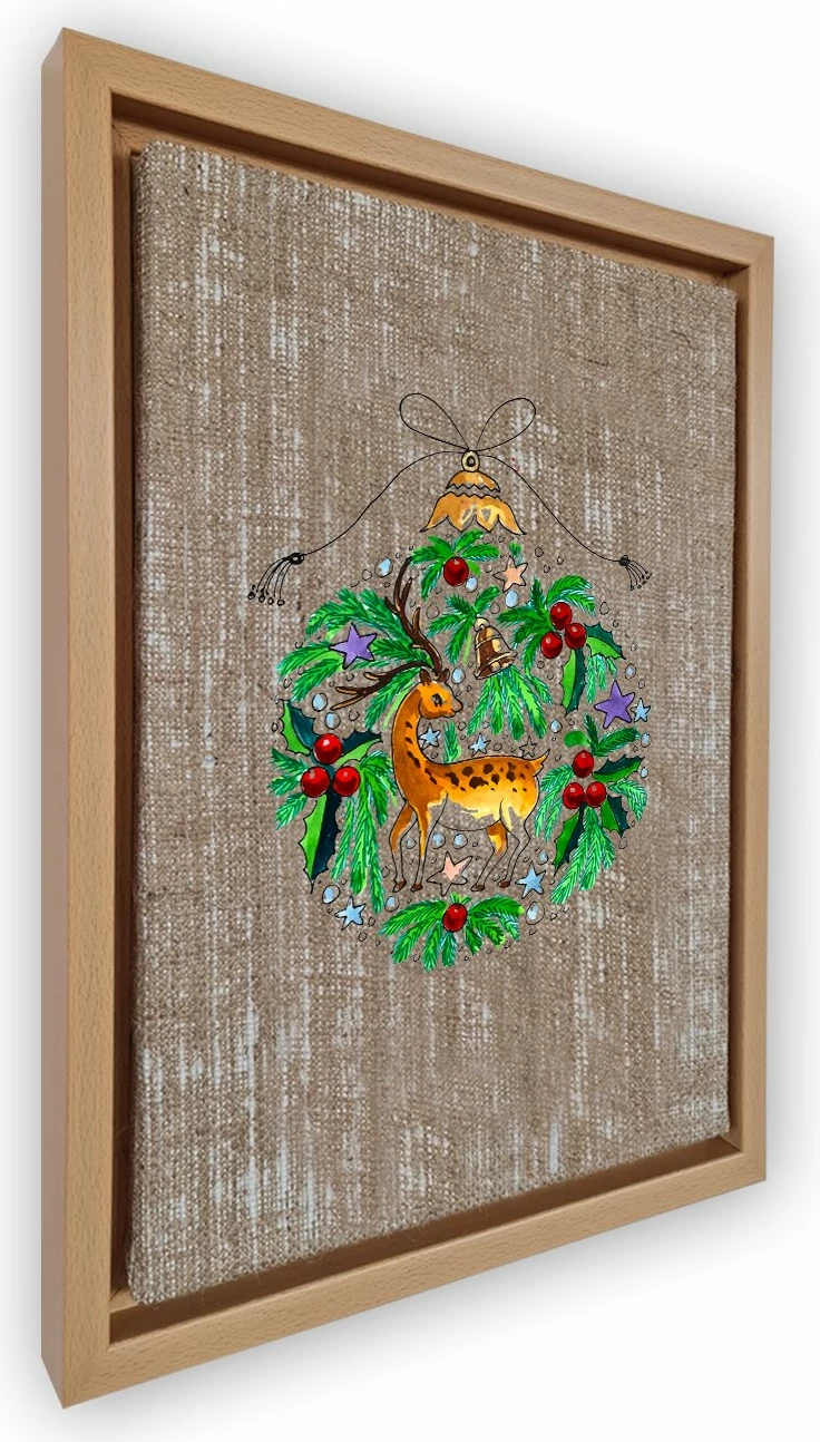 Pikturë dekorative në kanavacë me kornizë, shumëngjyrëshe, Wallity, NLJ800912_6696, 67x97cm