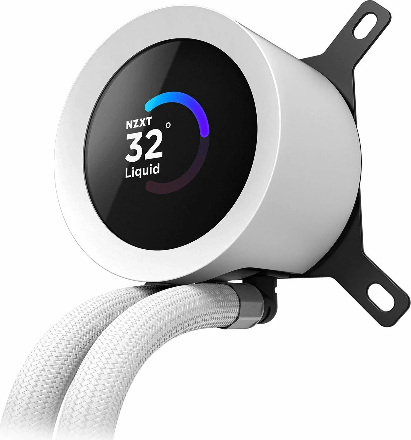 Ftohës me ujë AIO NZXT Kraken Plus 360 RGB RL-KR360-W2 360mm, LCD 1.54\", 3x120mm, e bardhë