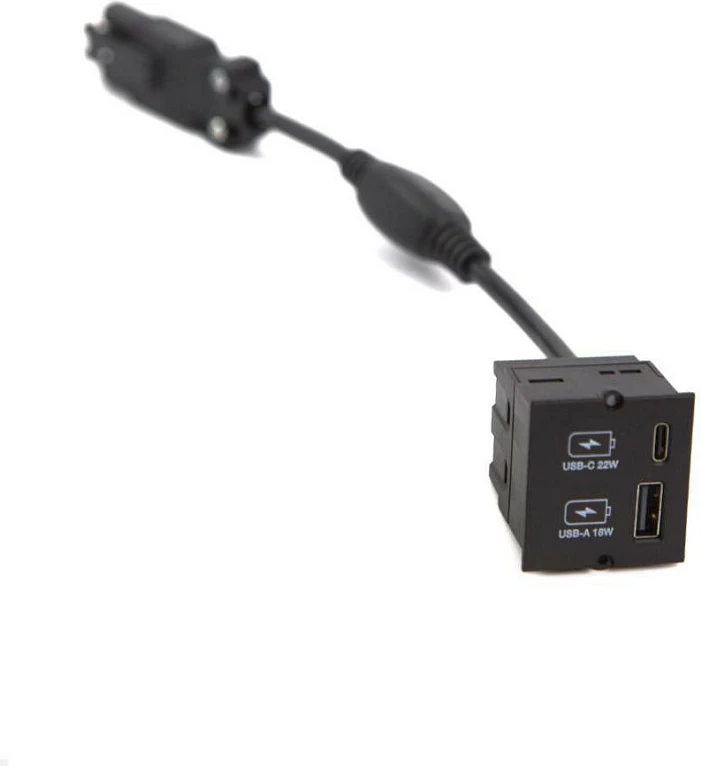 Modul karikues USB Bachmann Custom, USB-A + USB-C, Quick Charge 22W, i zi