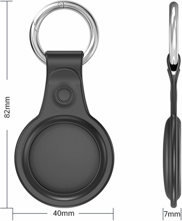 Mbështjellës silikon Dux Ducis për AirTag, set 4 copë, e zezë/e gjelbër/rozë/blu