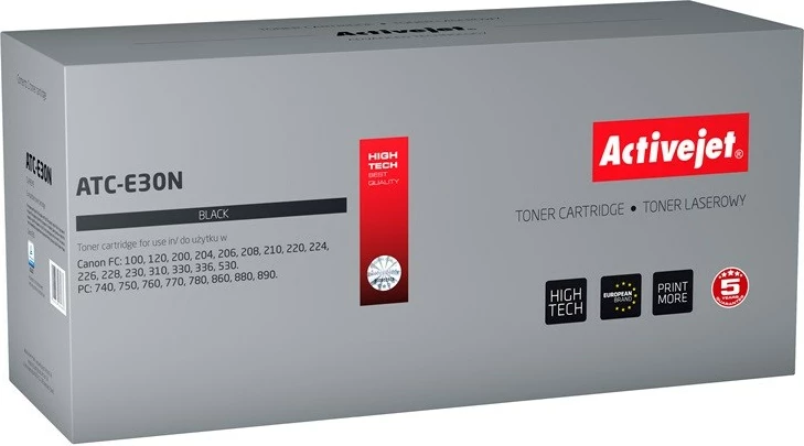 Toner zëvendësues Activejet ATC-E30N për printer Canon, i zi