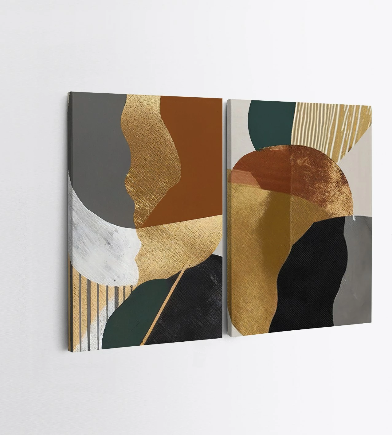 Pikturë dekorative në kanavacë, 2 copë, Wallity, 2KNV4385, 50x70 cm