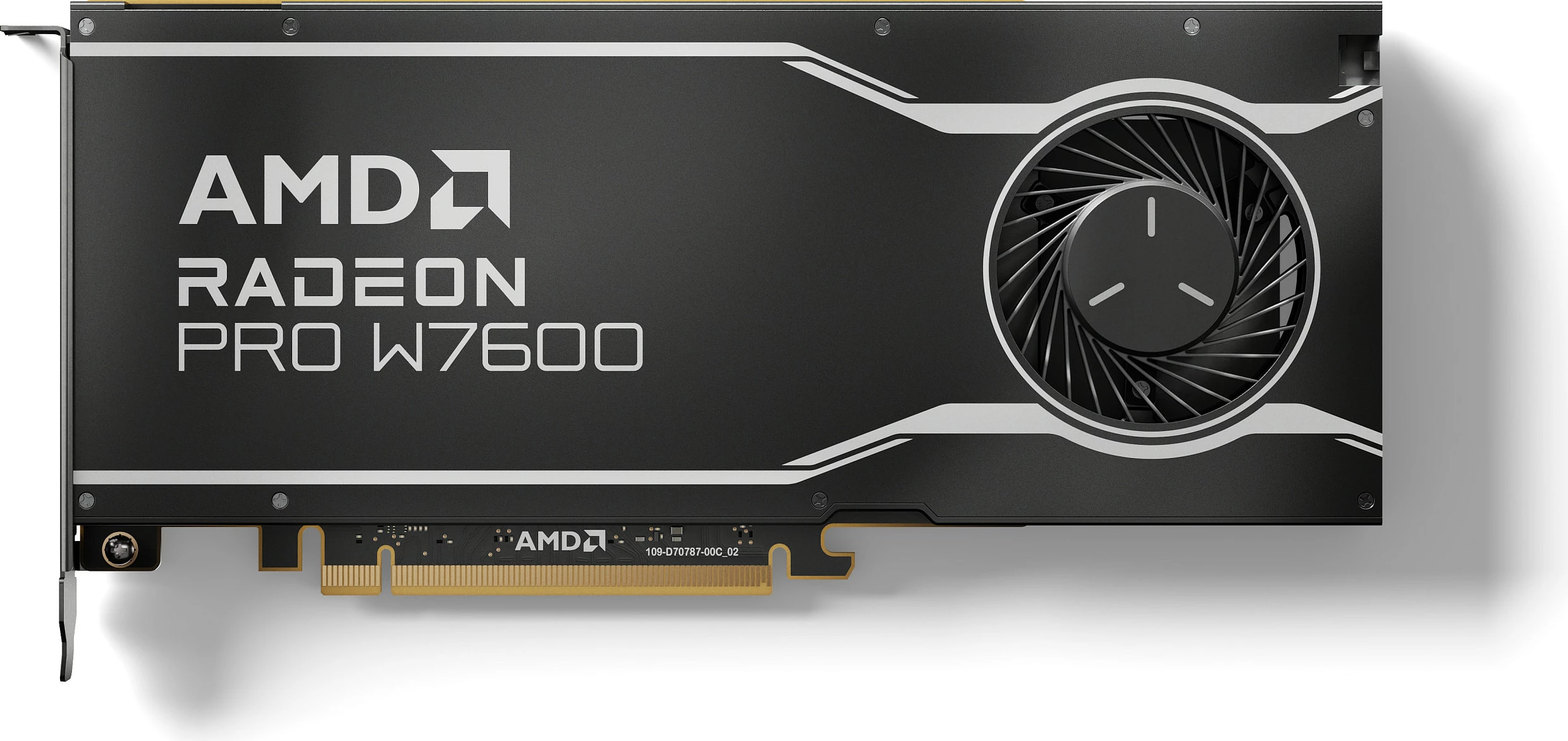 Kartelë grafike AMD Radeon Pro W7600, 8GB GDDR6, PCIe 4.0 x8, 4x DisplayPort 2.1, e zezë