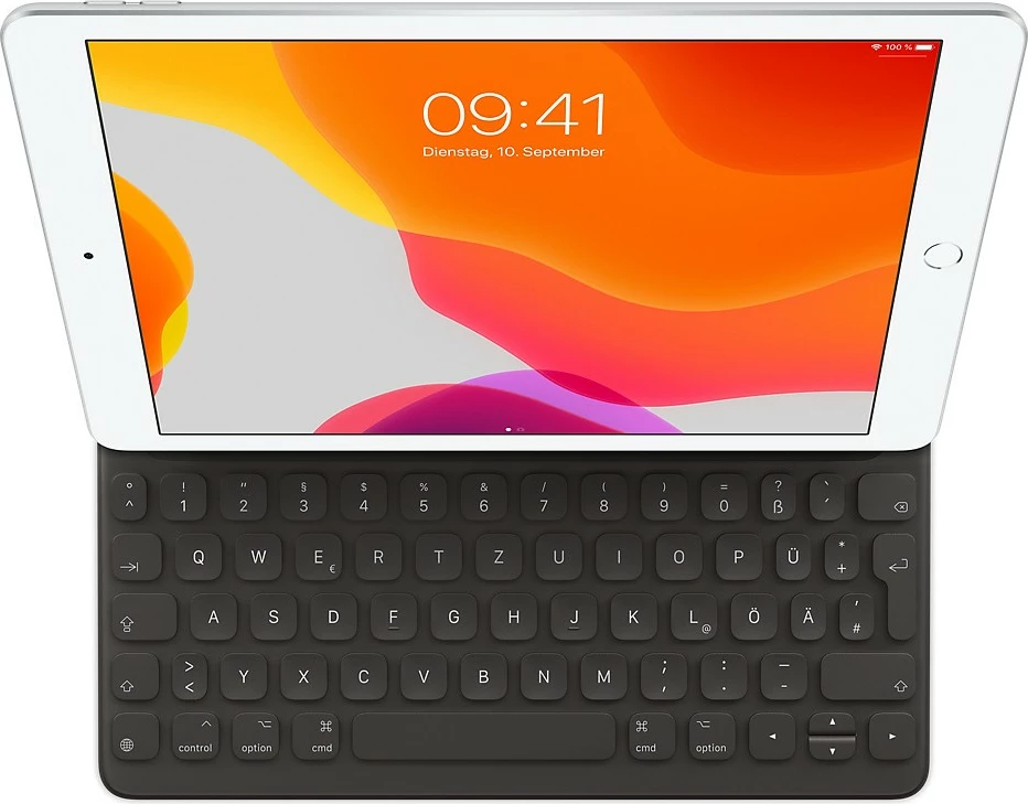 Tastierë Smart Apple për iPad 7/8/9, iPad Air 3, iPad Pro 10.5 gjermanisht e zezë