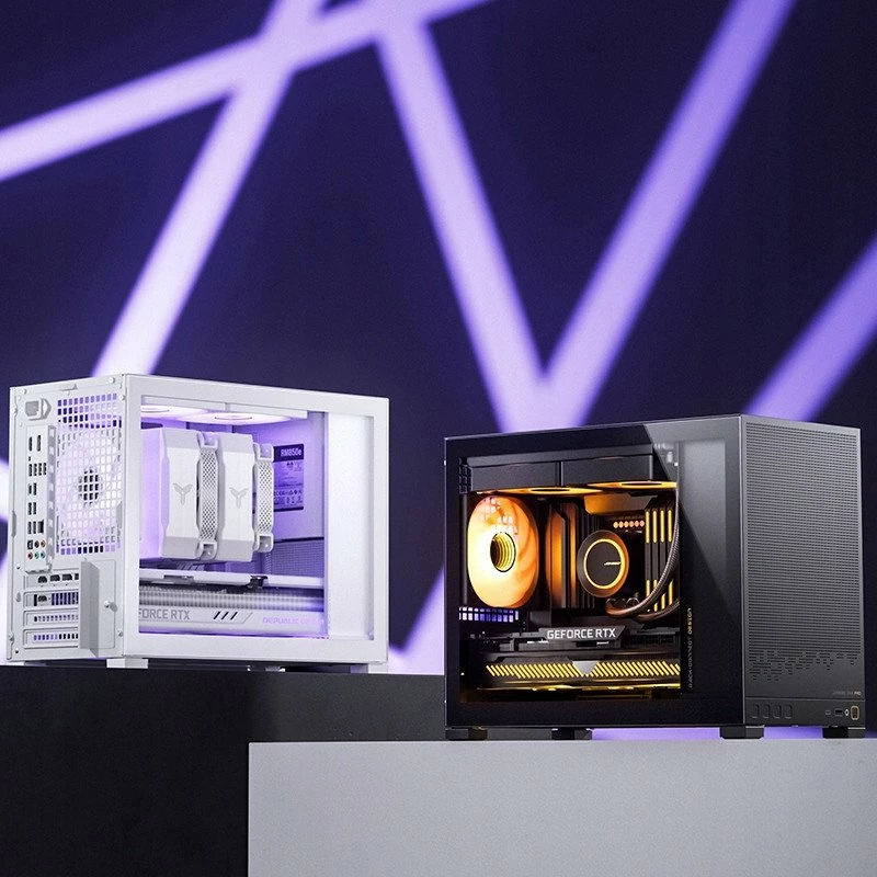 Kasë Jonsbo D32 STD mini tower për mATX/Mini-ITX, e bardhë