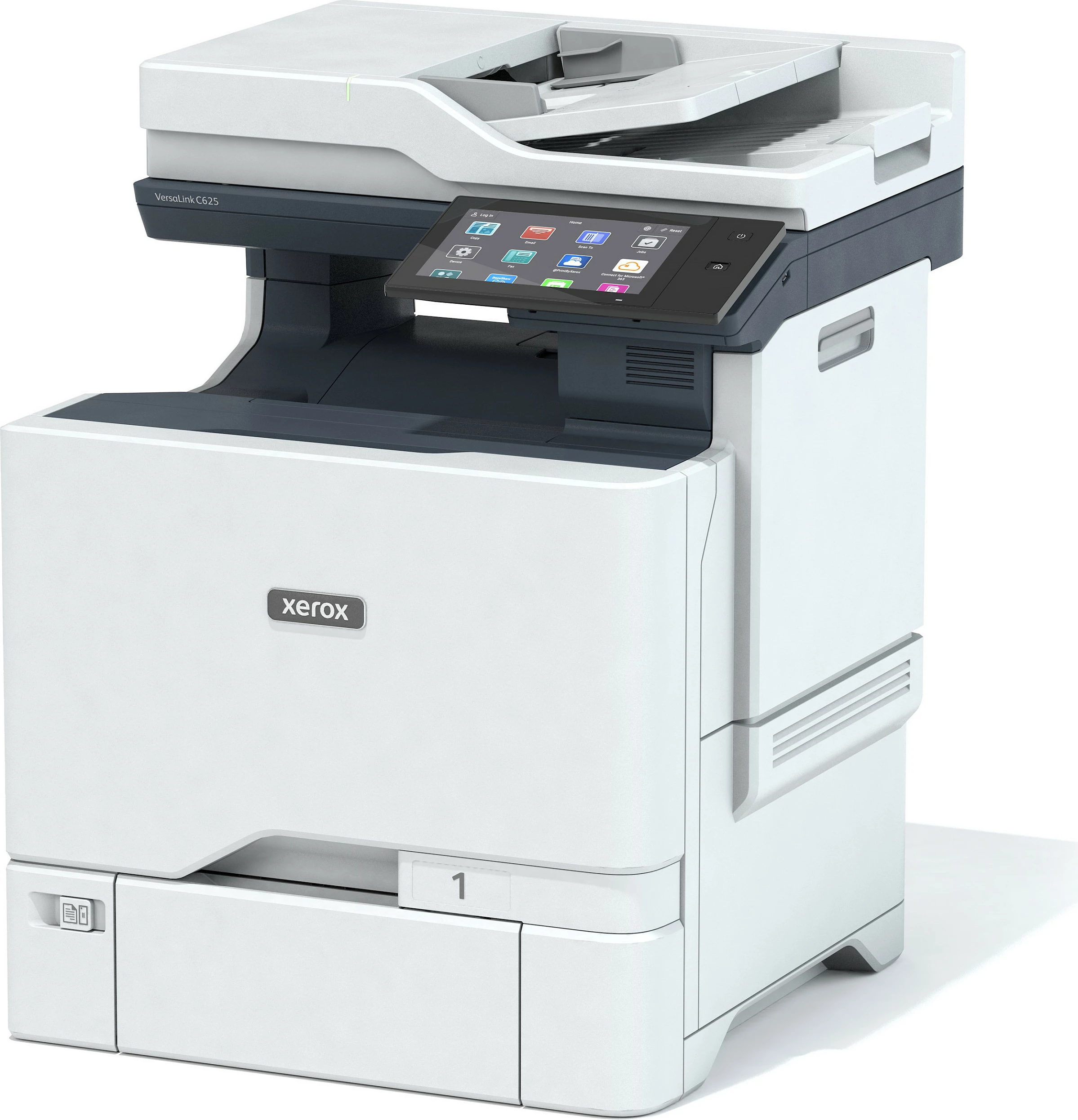 Printer multifunksional Xerox VersaLink C625DN, kolor, USB/LAN, skanim & printim duplex, gri/kaltër