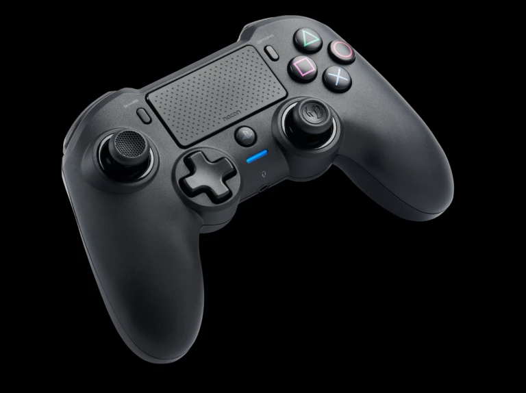 Kontroller wireless Nacon PS4 Asymmetric, deri 7 orë bateri, prizë 3.5mm, i zi